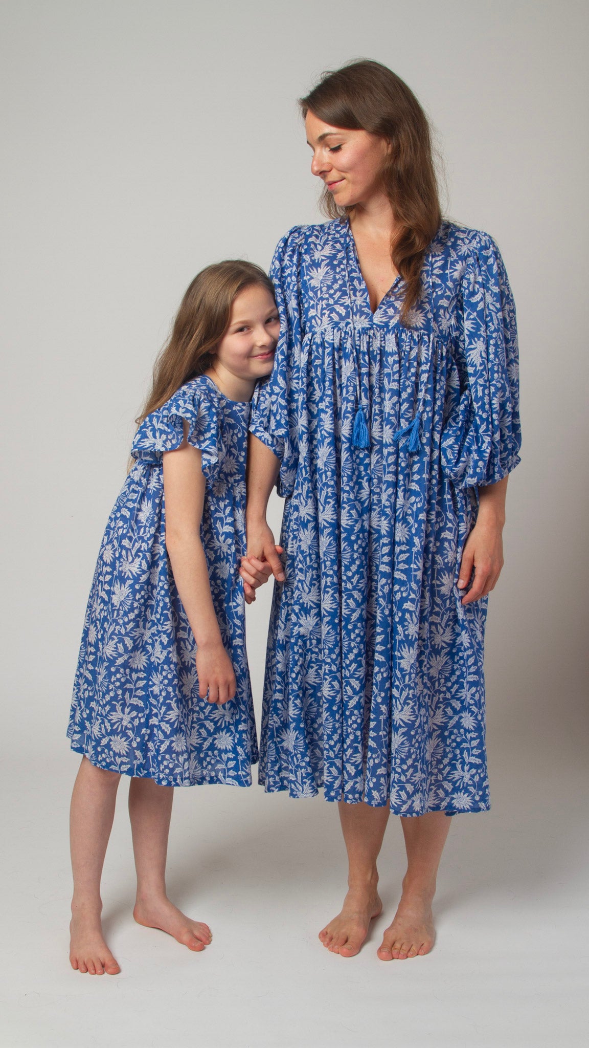 MIDI DRESS AVA Azure Blue