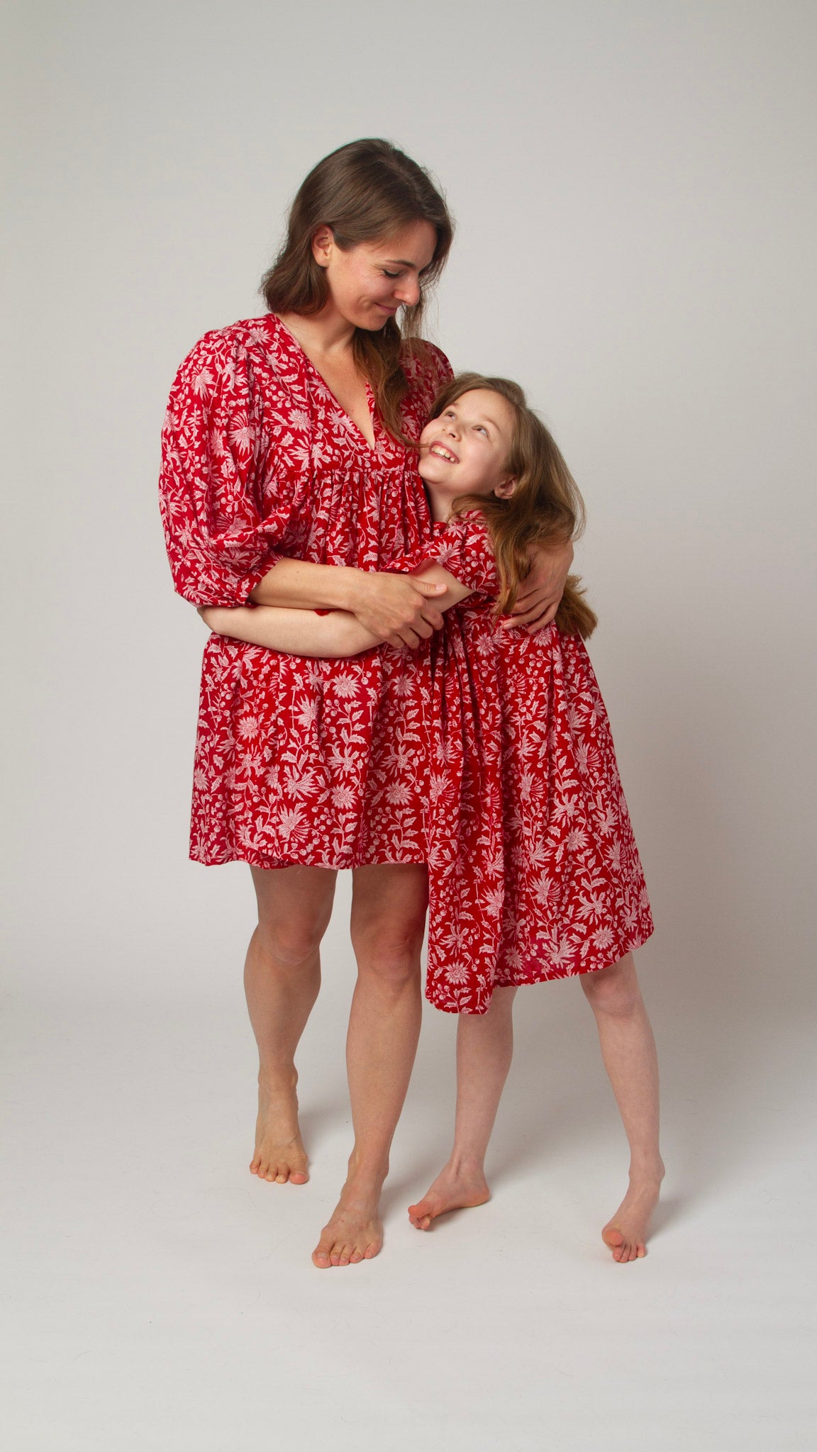 MINI&ME DRESS BILLIE Pomegranate