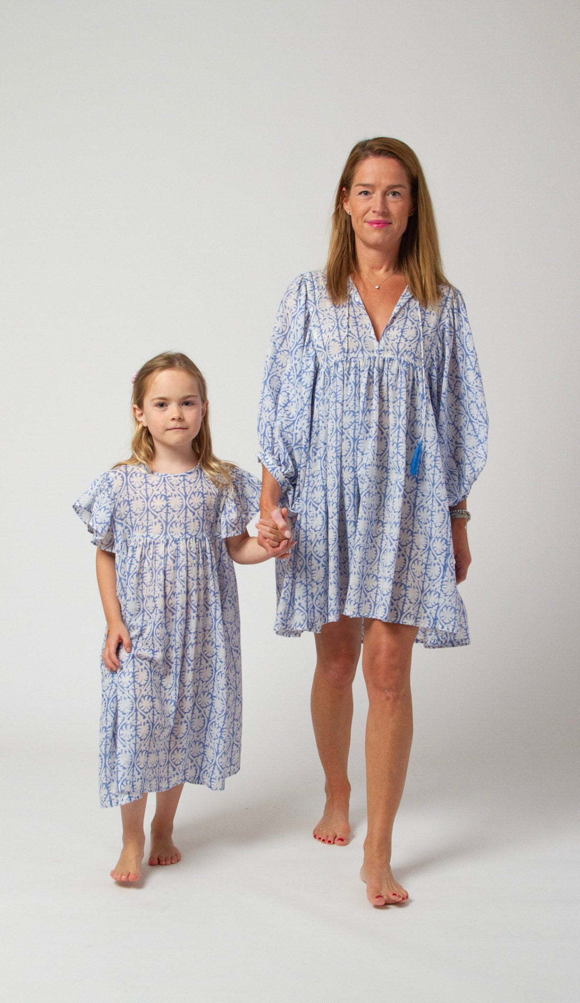 MINI&ME DRESS BILLIE Blue Greek