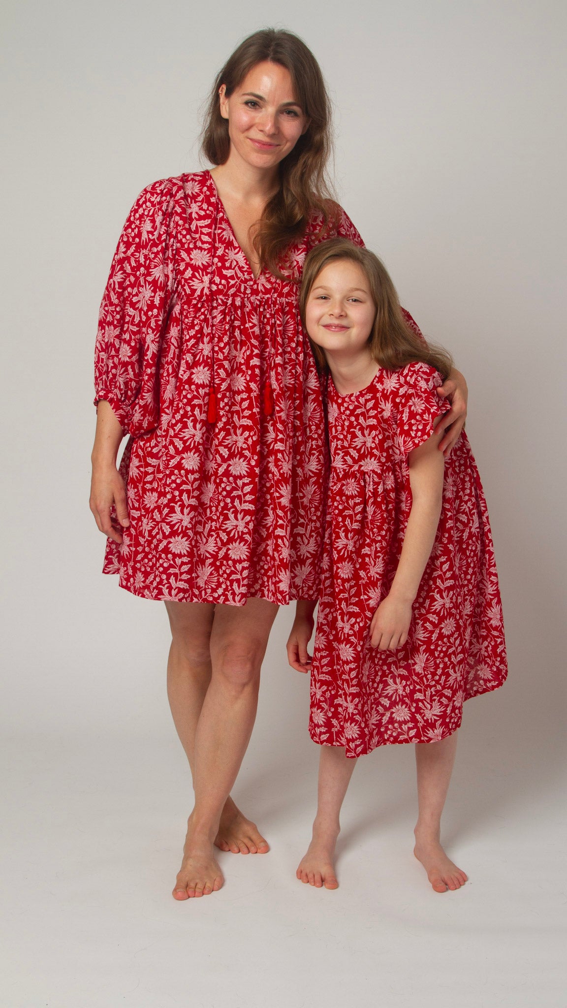 MINI&ME DRESS BILLIE Pomegranate