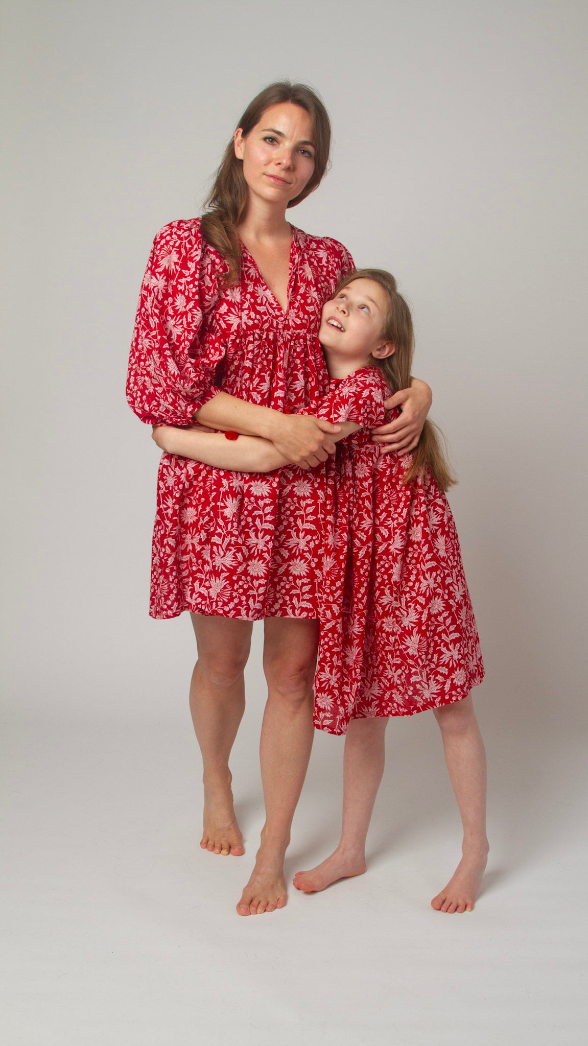 MINI&ME DRESS BILLIE Pomegranate
