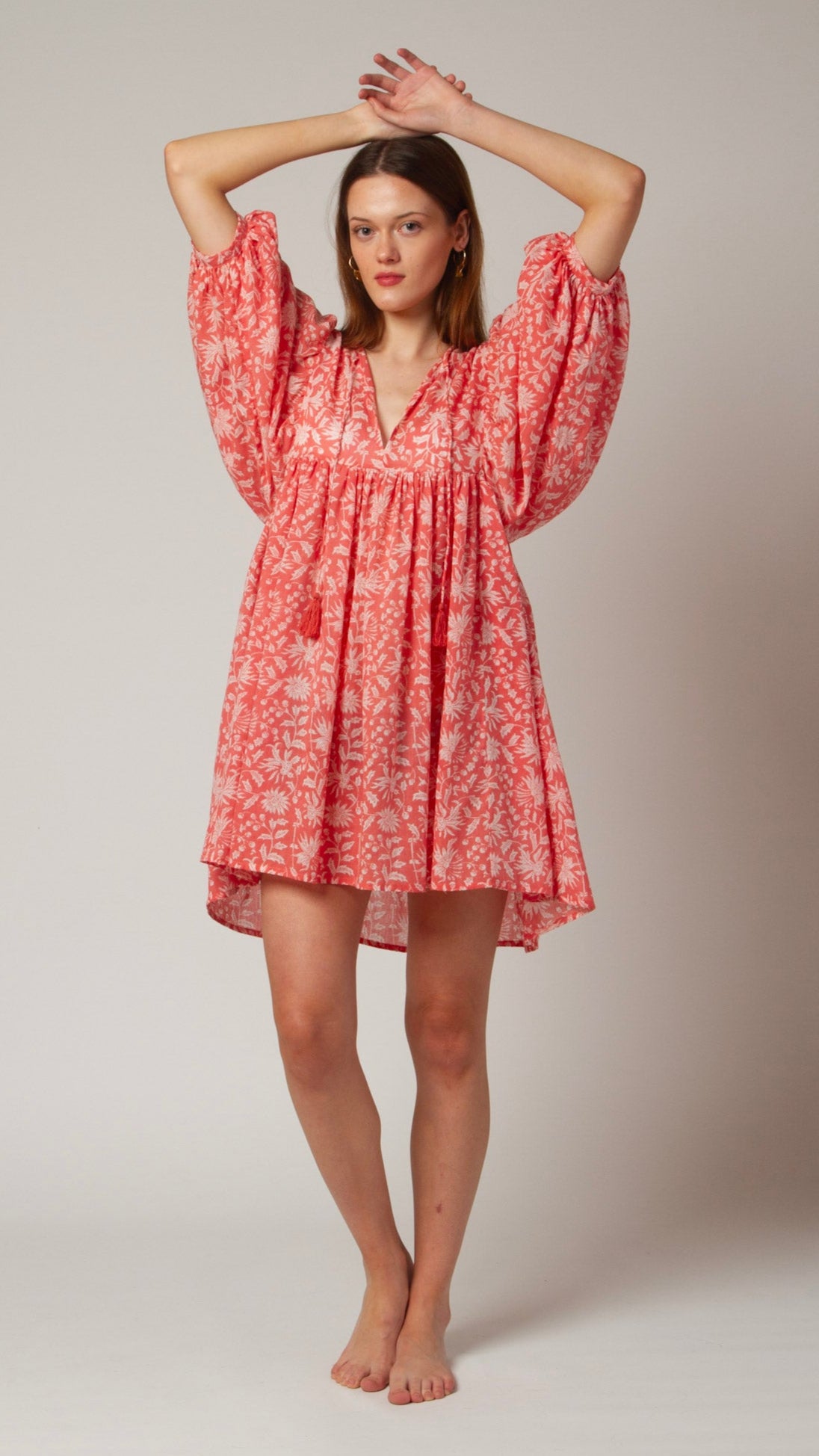 MINI DRESS LALA Coral Pink