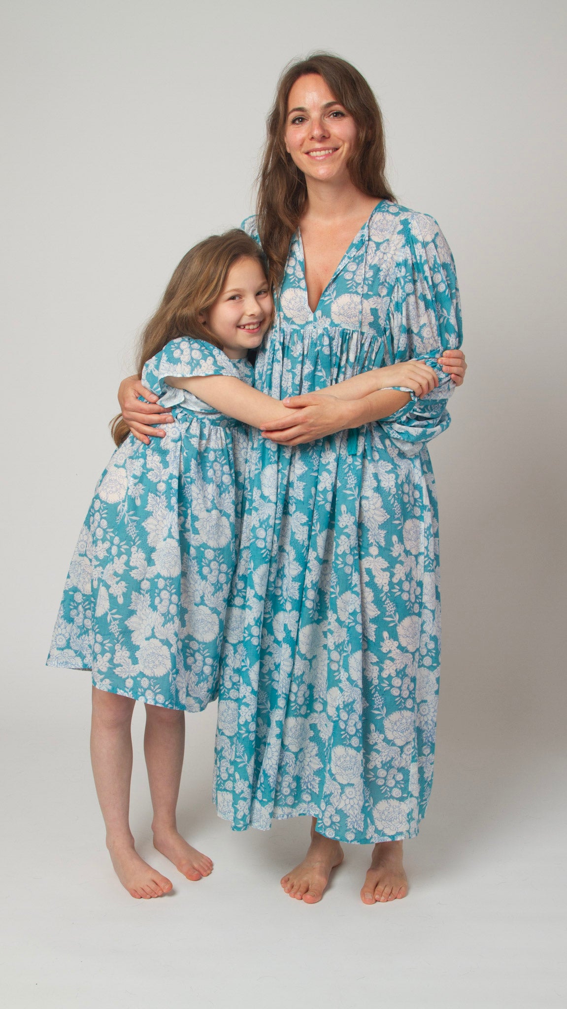 MINI&ME DRESS BILLIE Ocean Turquoise