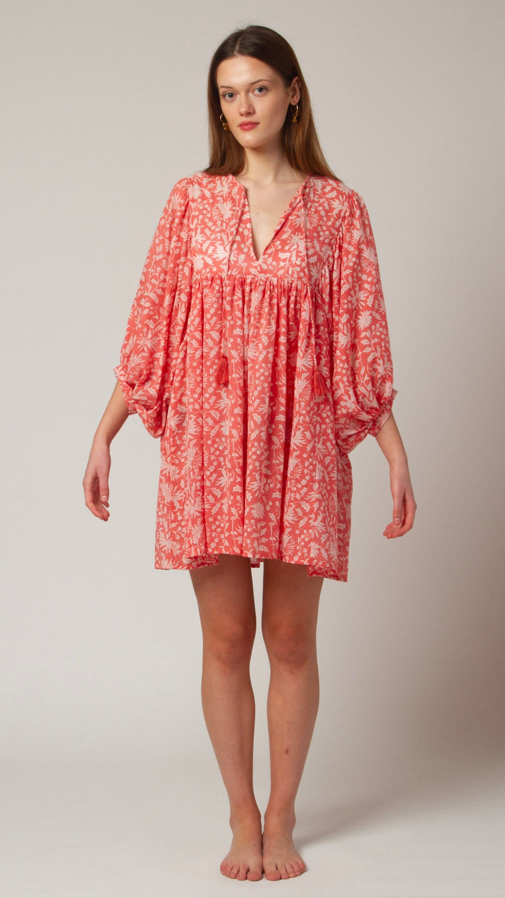 MINI DRESS LALA Coral Pink