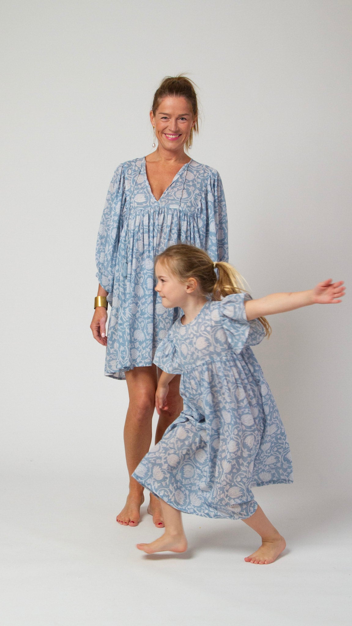 MINI&ME DRESS BILLIE Baby Blue