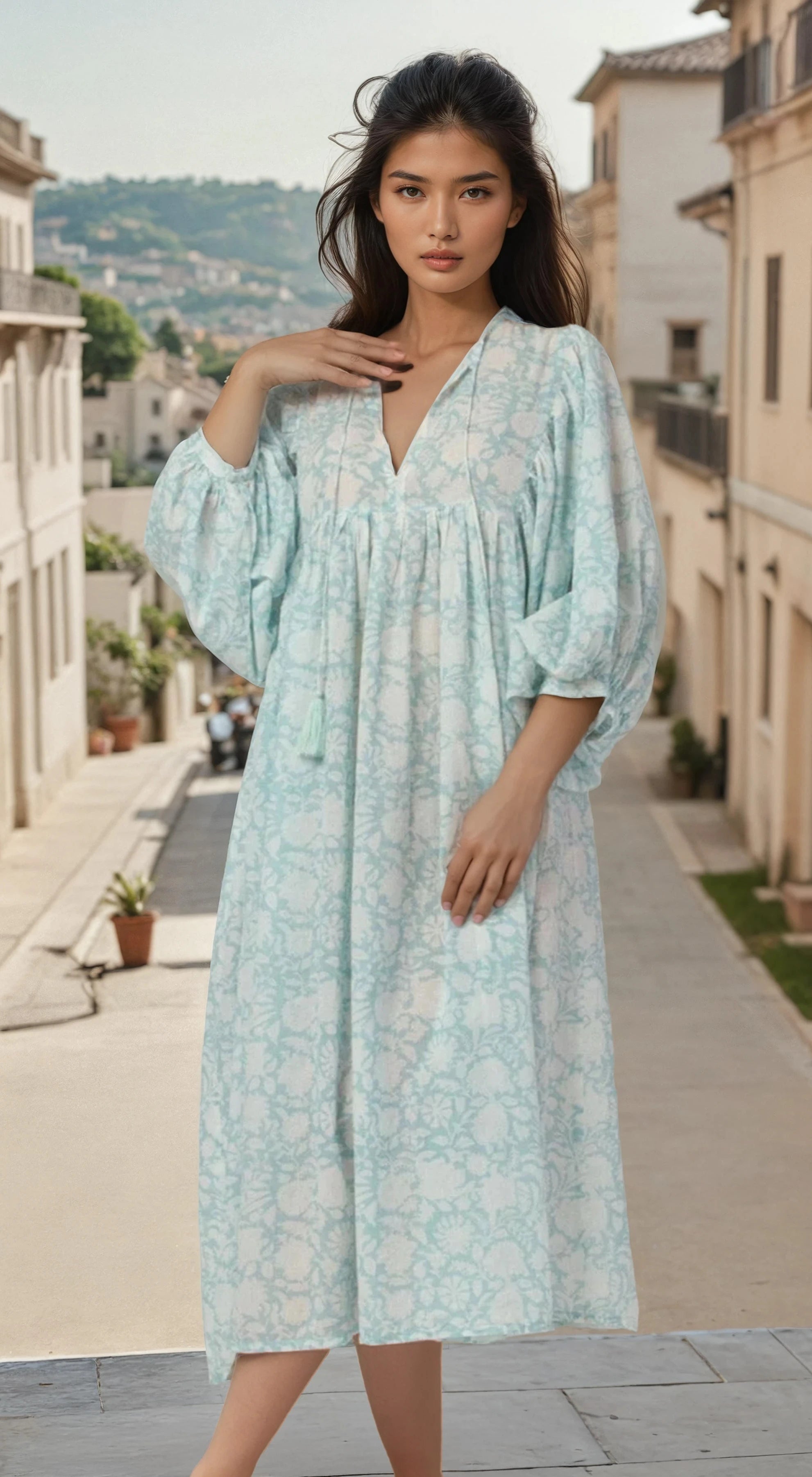 MIDI DRESS Mint Green