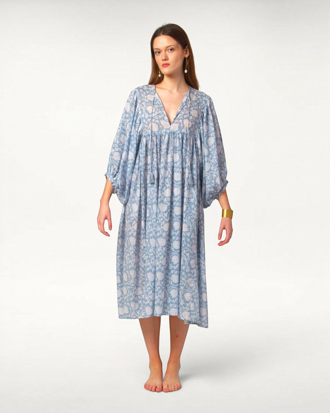MIDI DRESS AVA Baby Blue