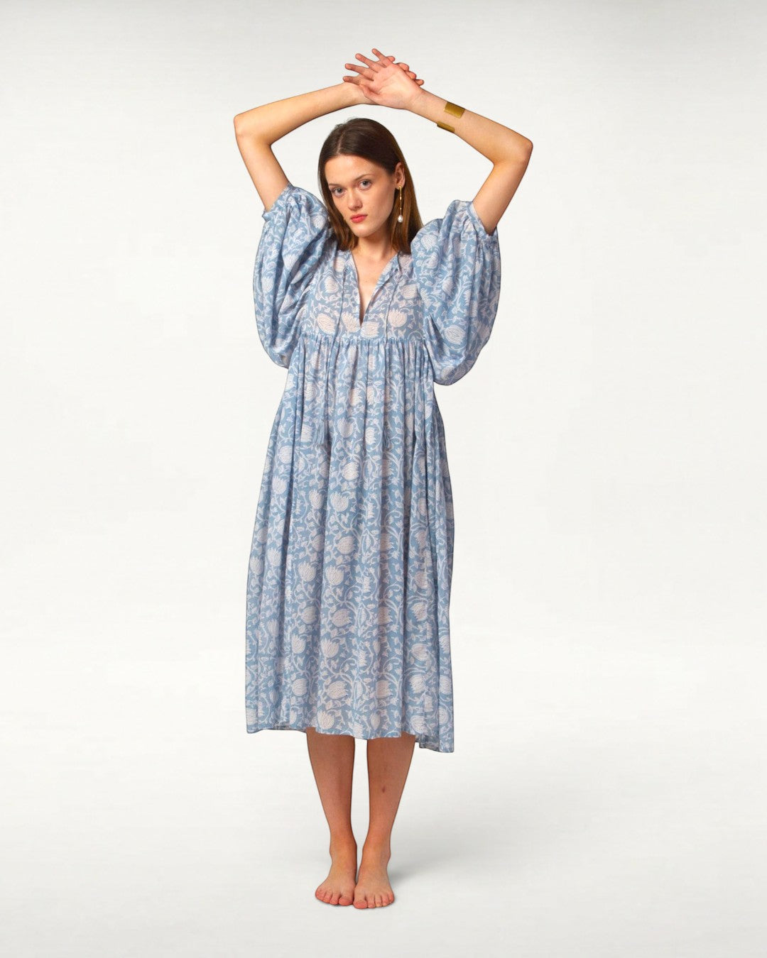 MIDI DRESS AVA Baby Blue
