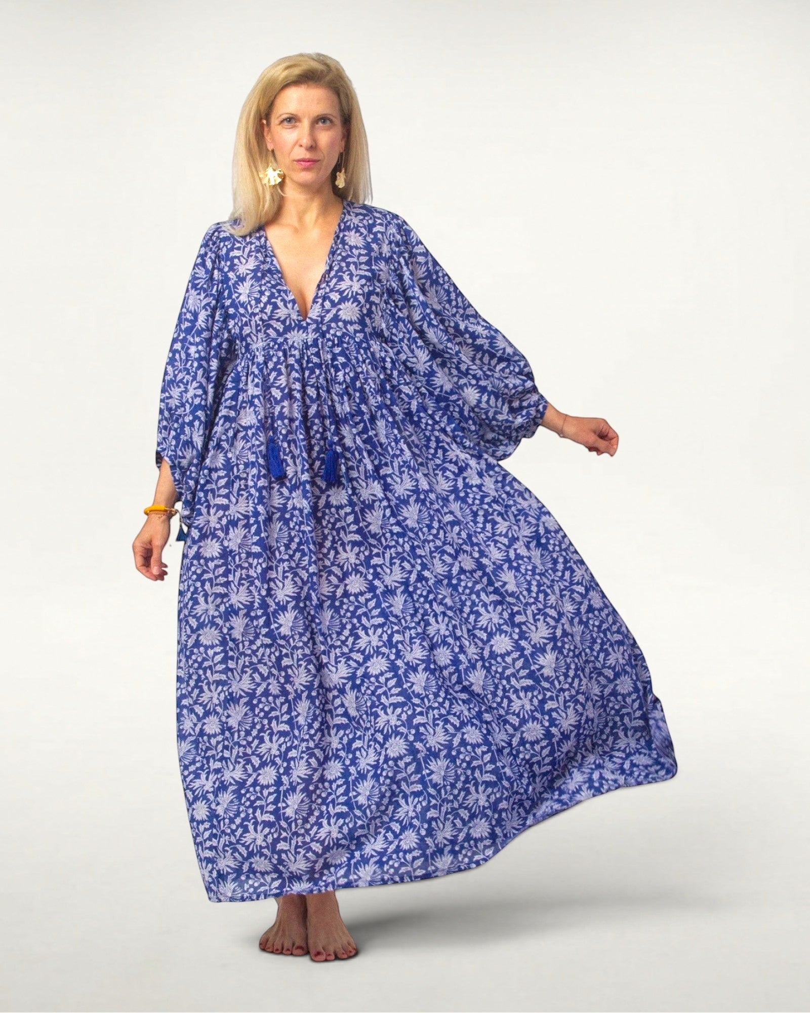 MAXI KLEID HANNAH Indigo