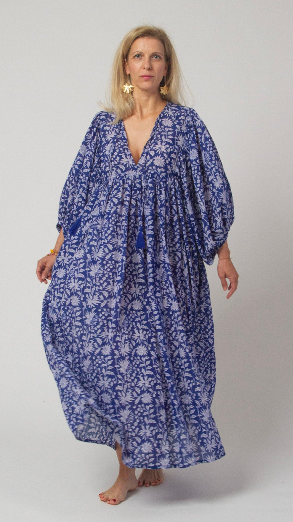 MAXI DRESS HANNAH Indigo Blue