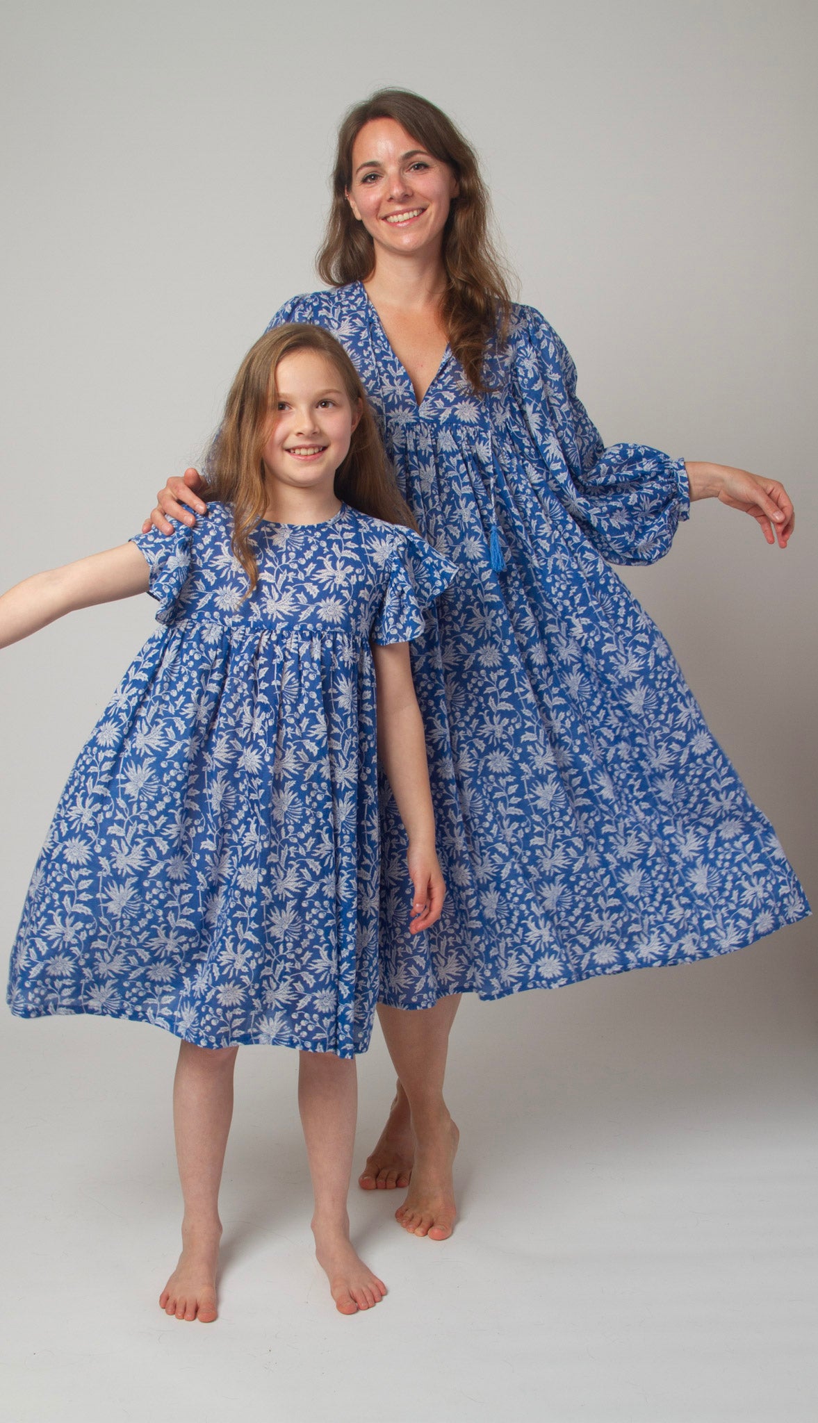 MINI&ME DRESS BILLIE Azure Blue
