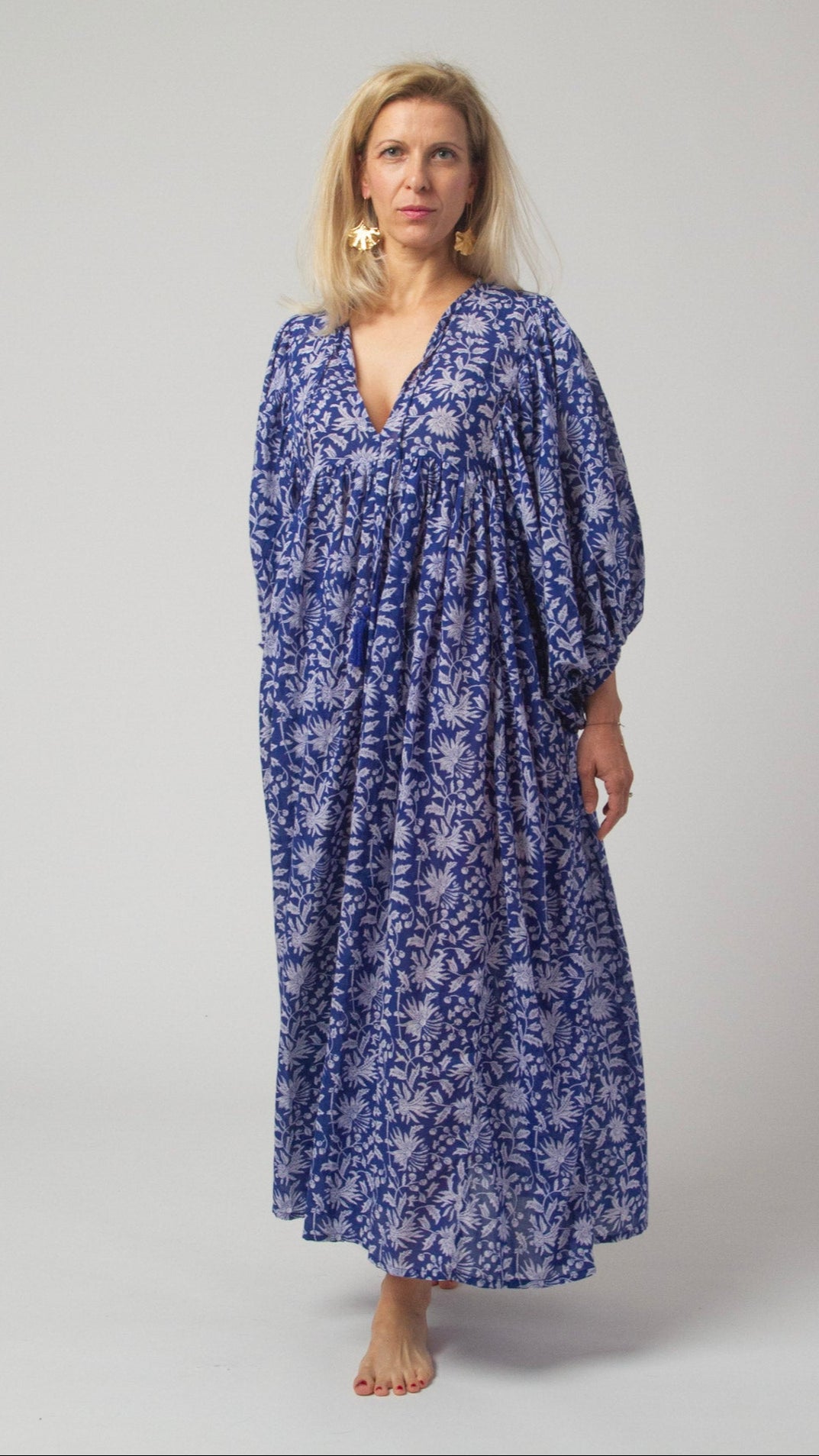 MAXI DRESS HANNAH Indigo Blue