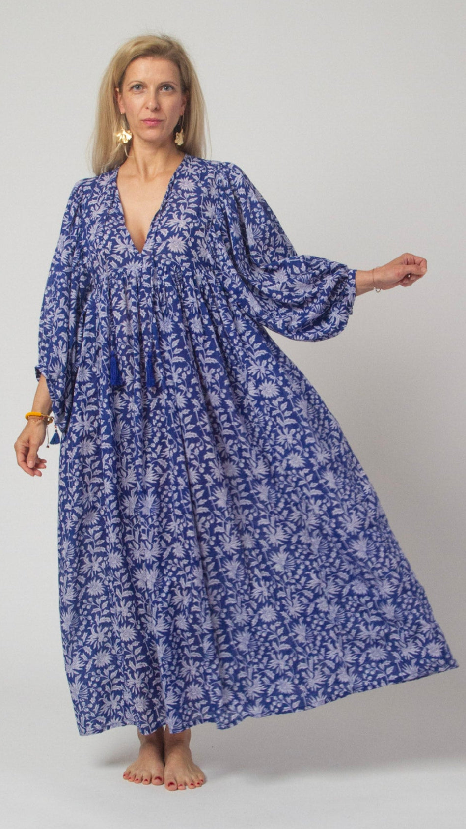 MAXI DRESS HANNAH Indigo Blue