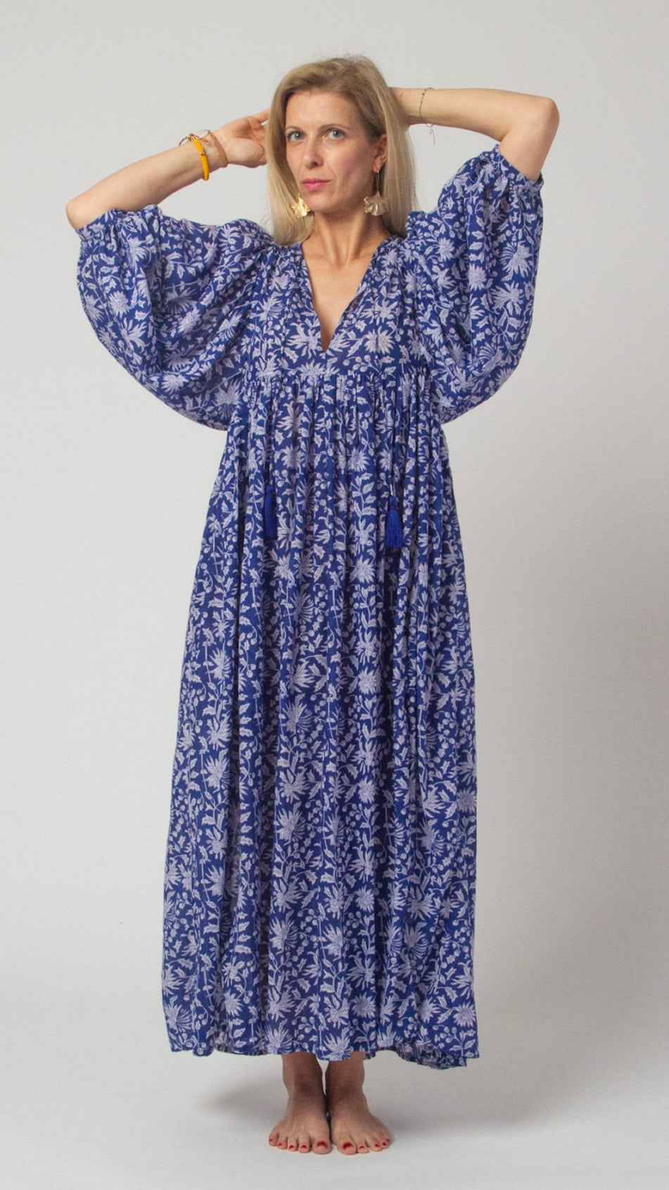 MAXI DRESS HANNAH Indigo Blue