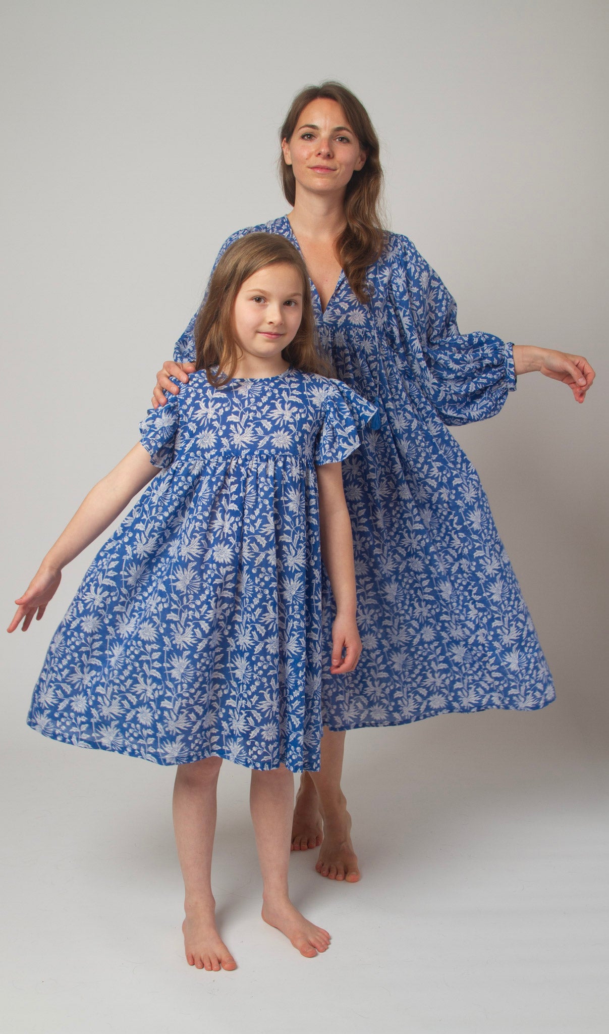 MIDI DRESS AVA Azure Blue