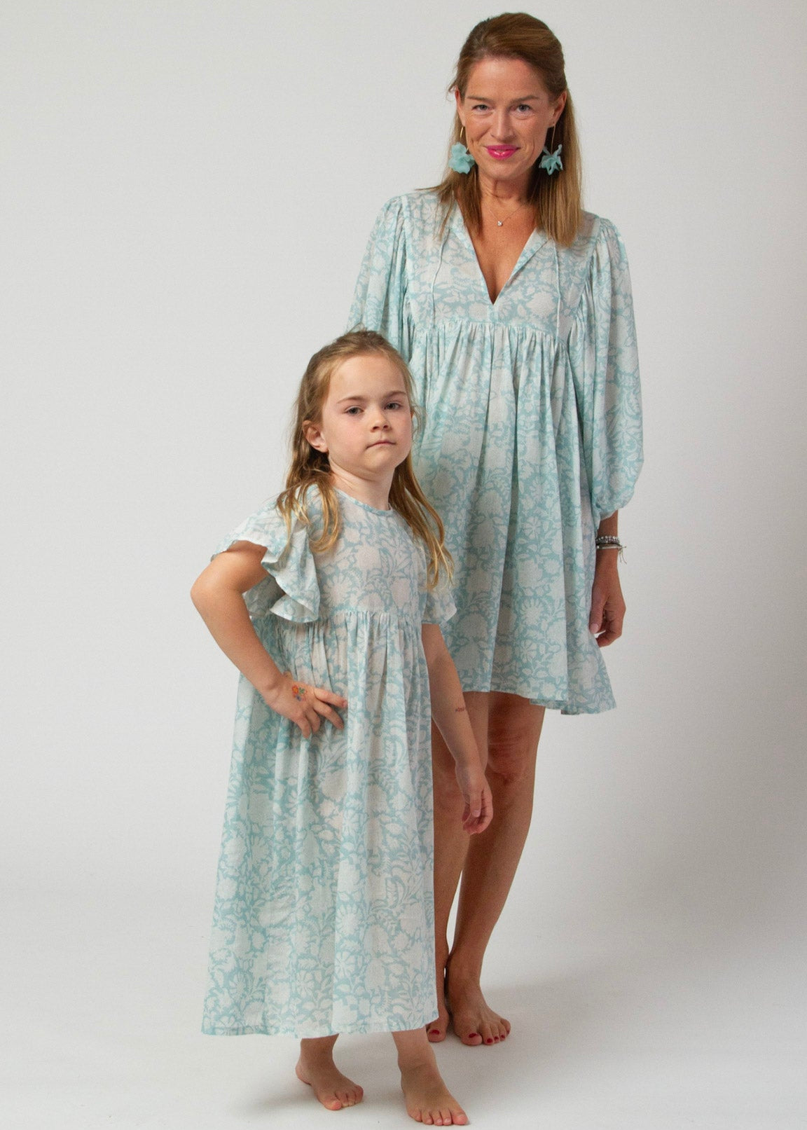 MINI&ME DRESS BILLIE Jade Green