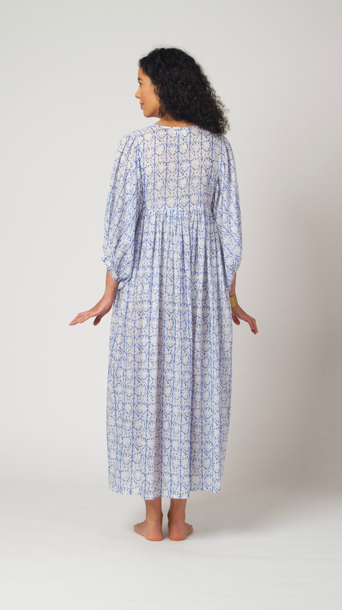 MAXI DRESS HANNAH Greek Blue