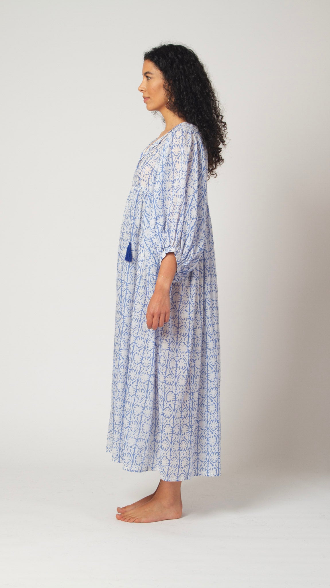MAXI DRESS HANNAH Greek Blue