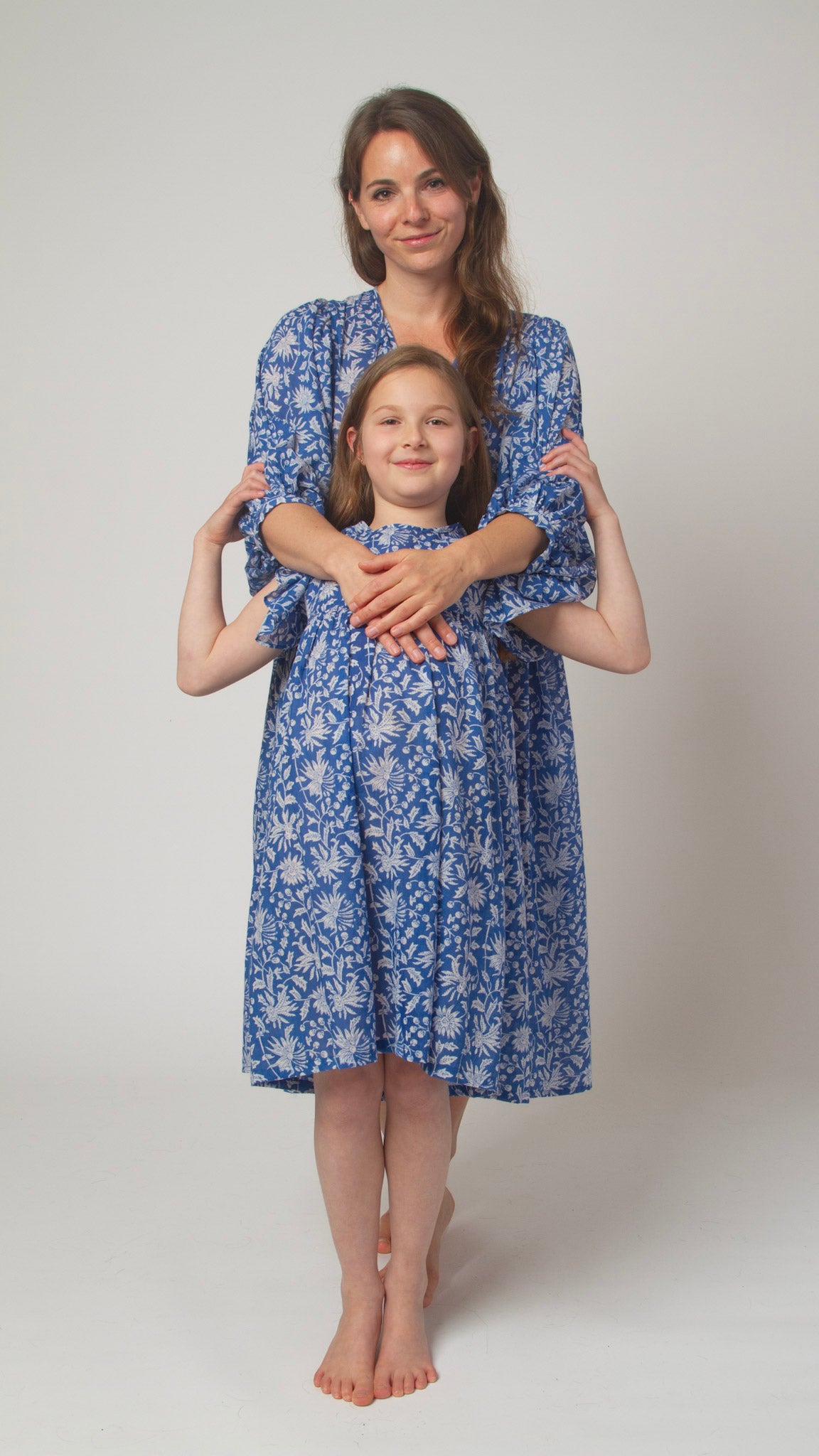 MIDI DRESS AVA Azure Blue