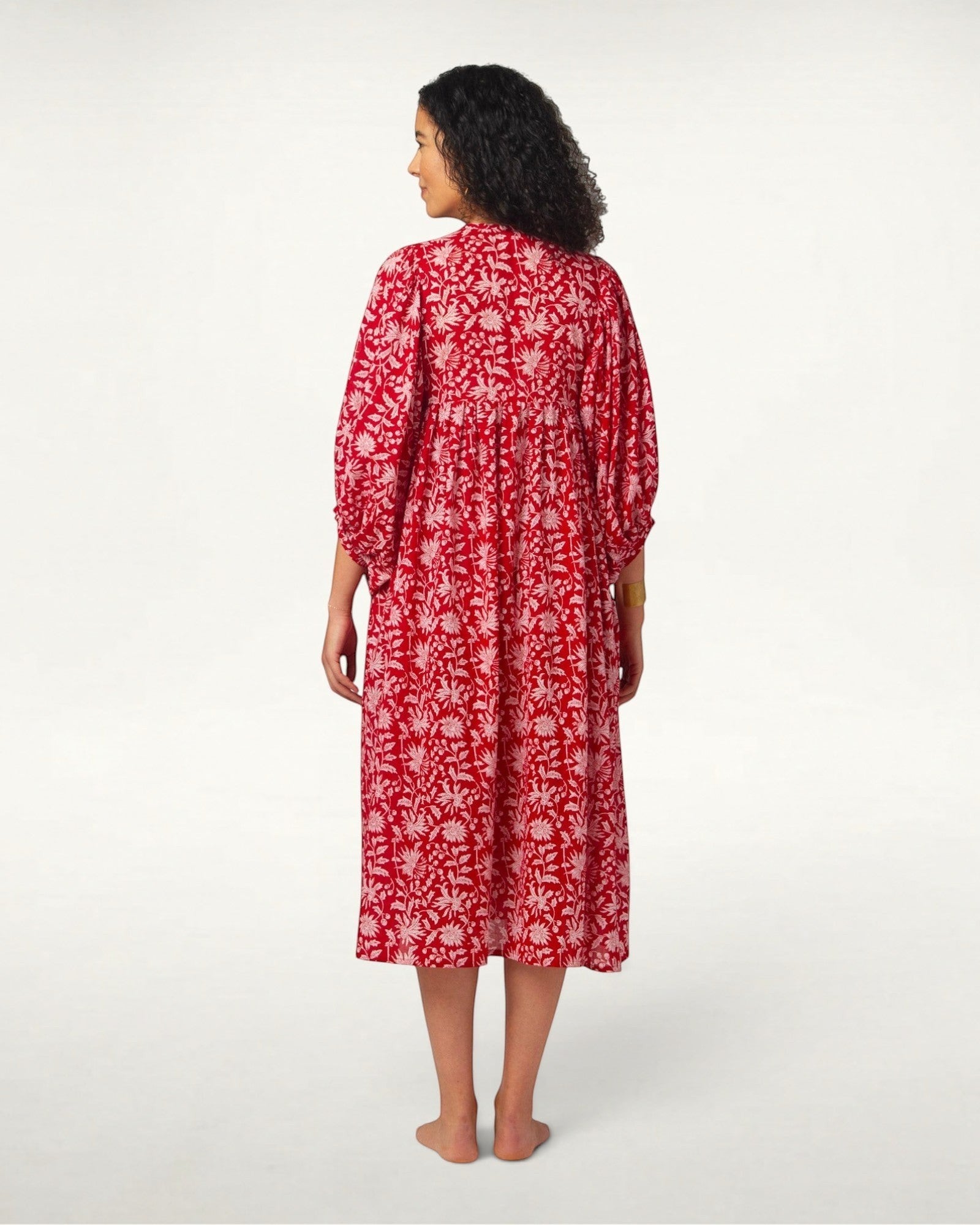 MIDI DRESS AVA Pomegranate
