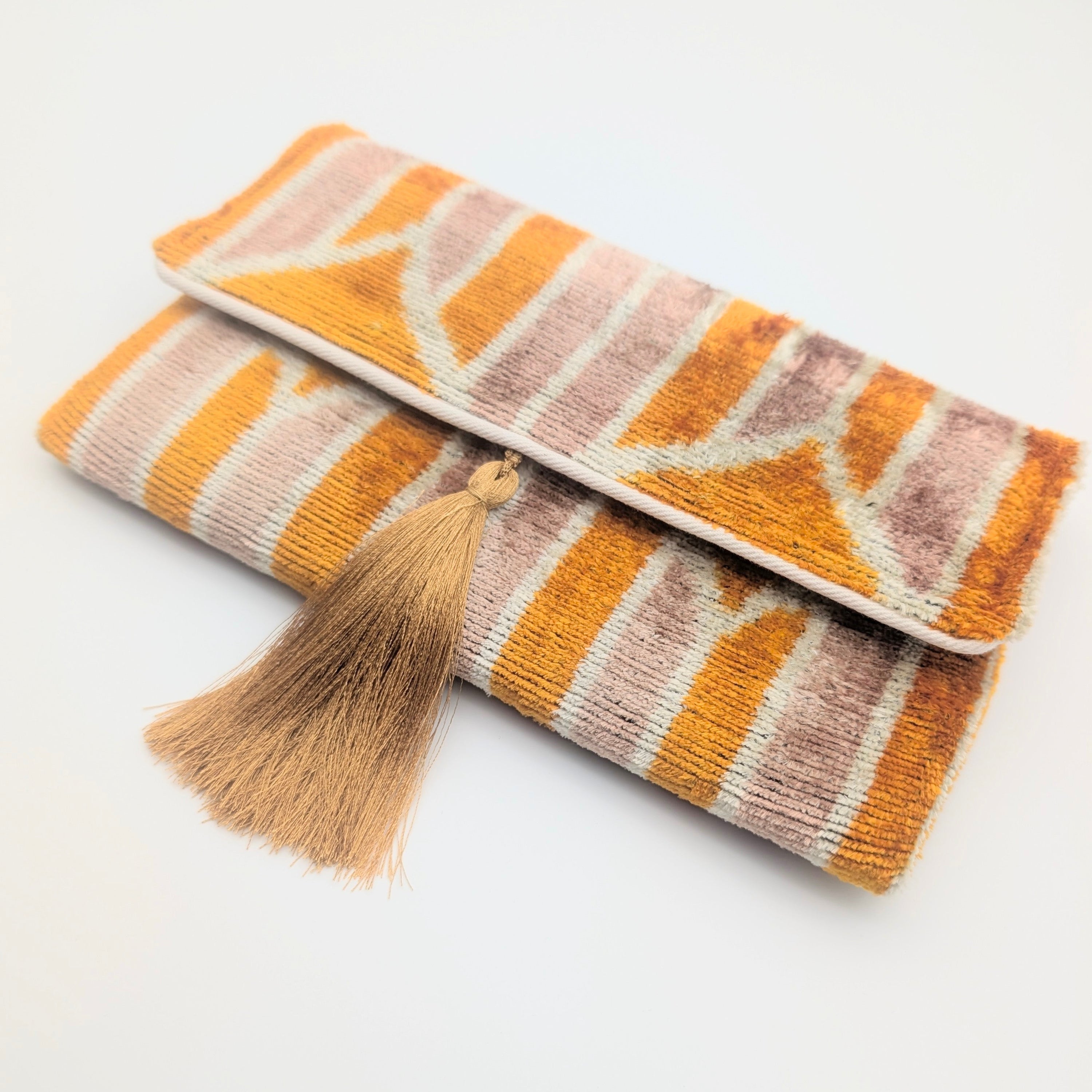 IKAT_VELVET_CLUTCH_ALIYA_Yellow_Sand