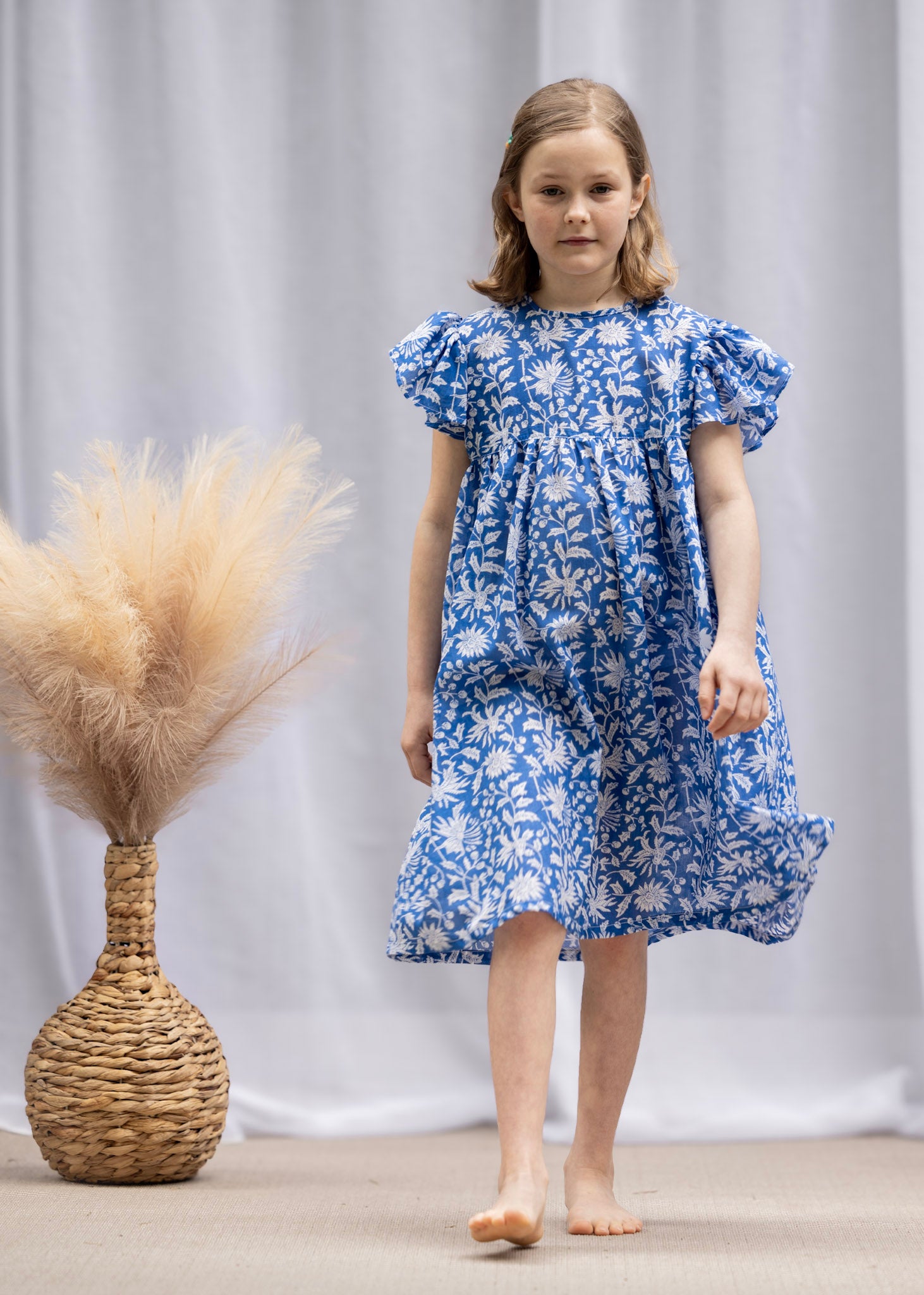 MINI&ME DRESS BILLIE Azure Blue
