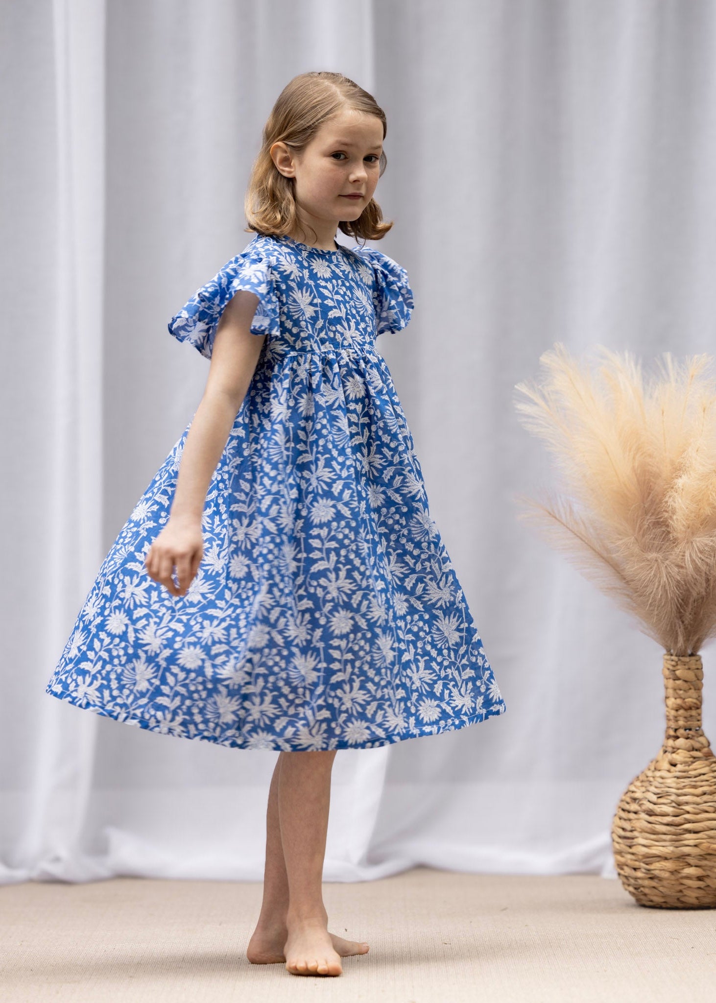 MINI&ME DRESS BILLIE Azure Blue