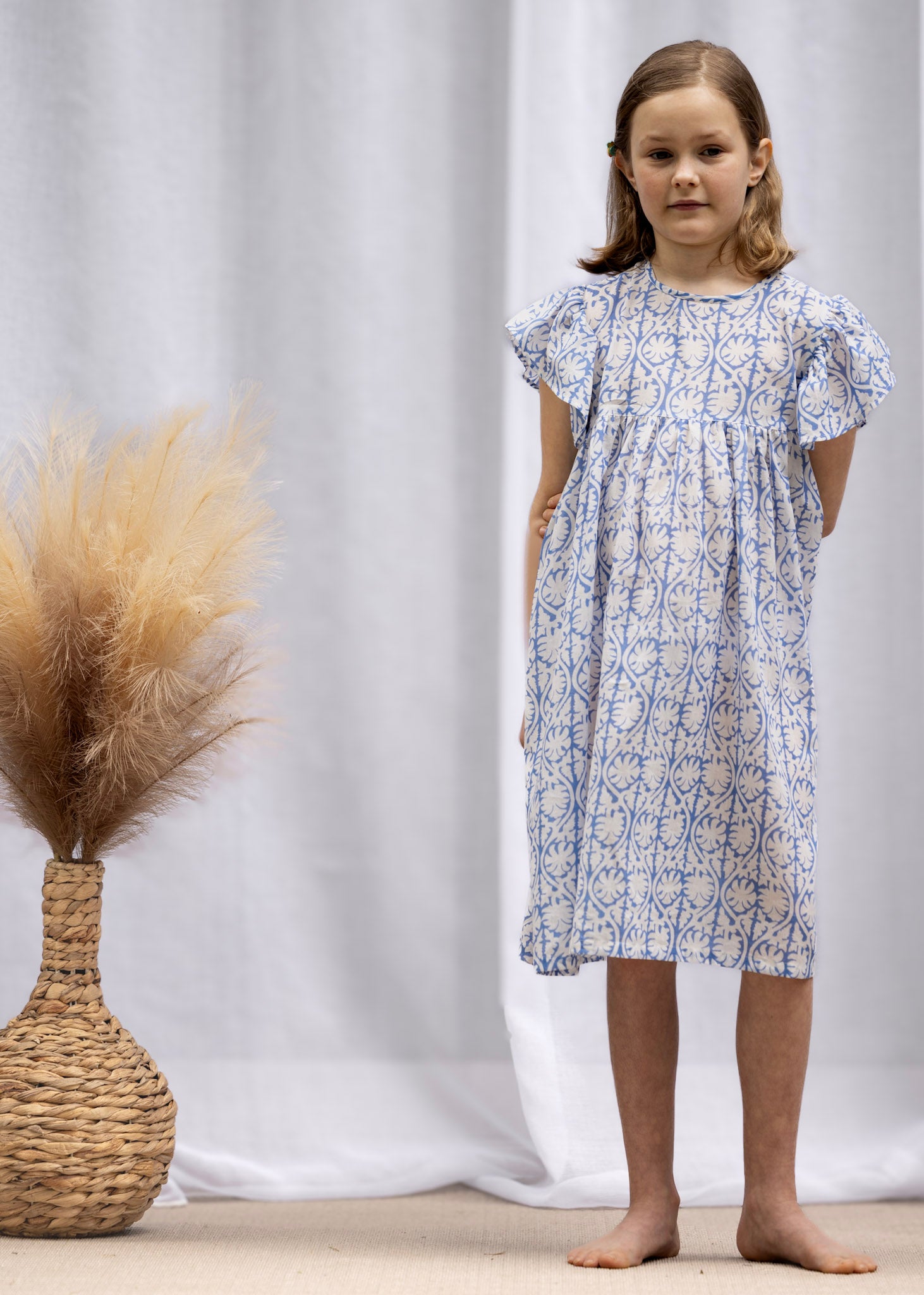 MINI&ME DRESS BILLIE Blue Greek