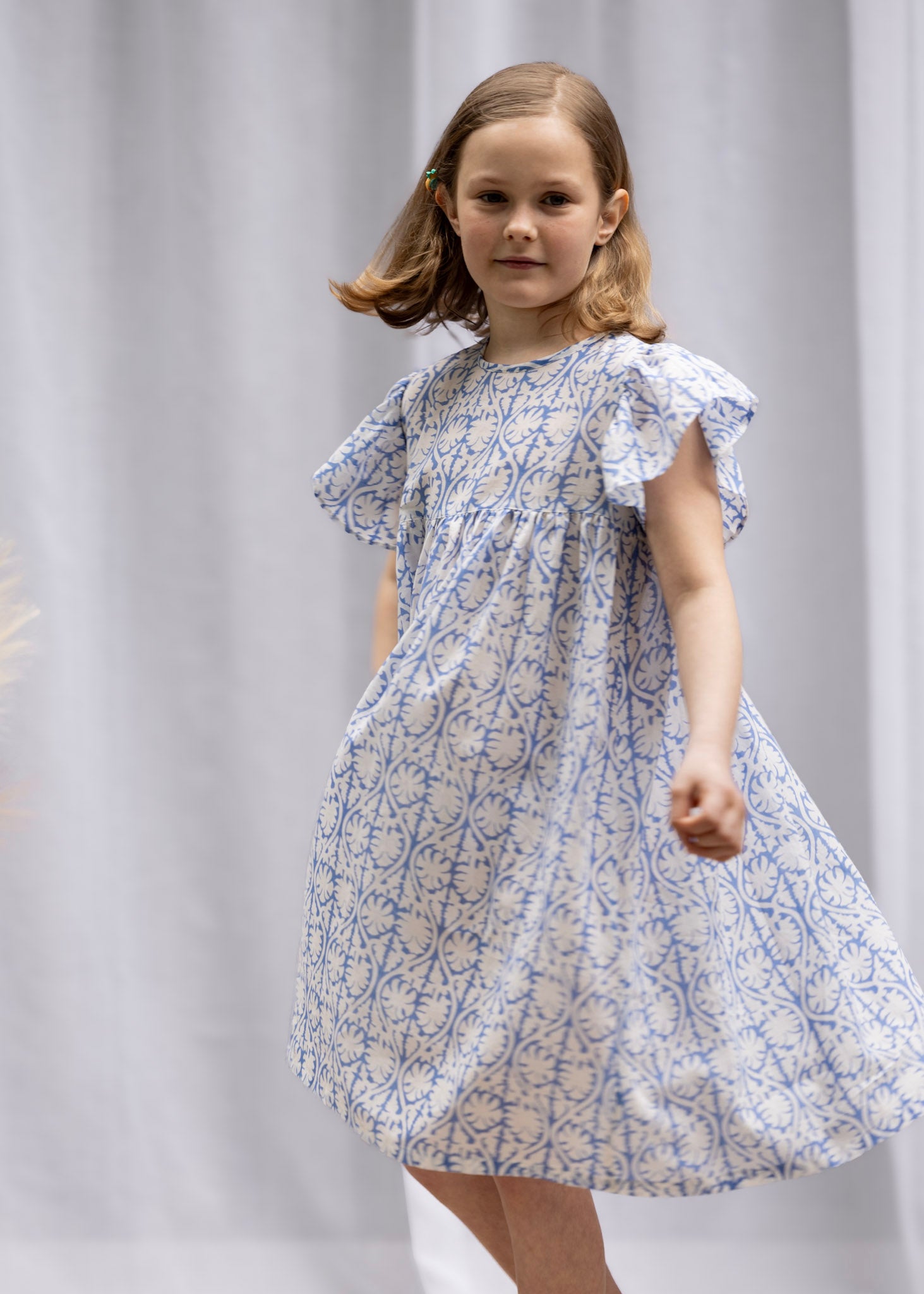 MINI&ME DRESS BILLIE Blue Greek