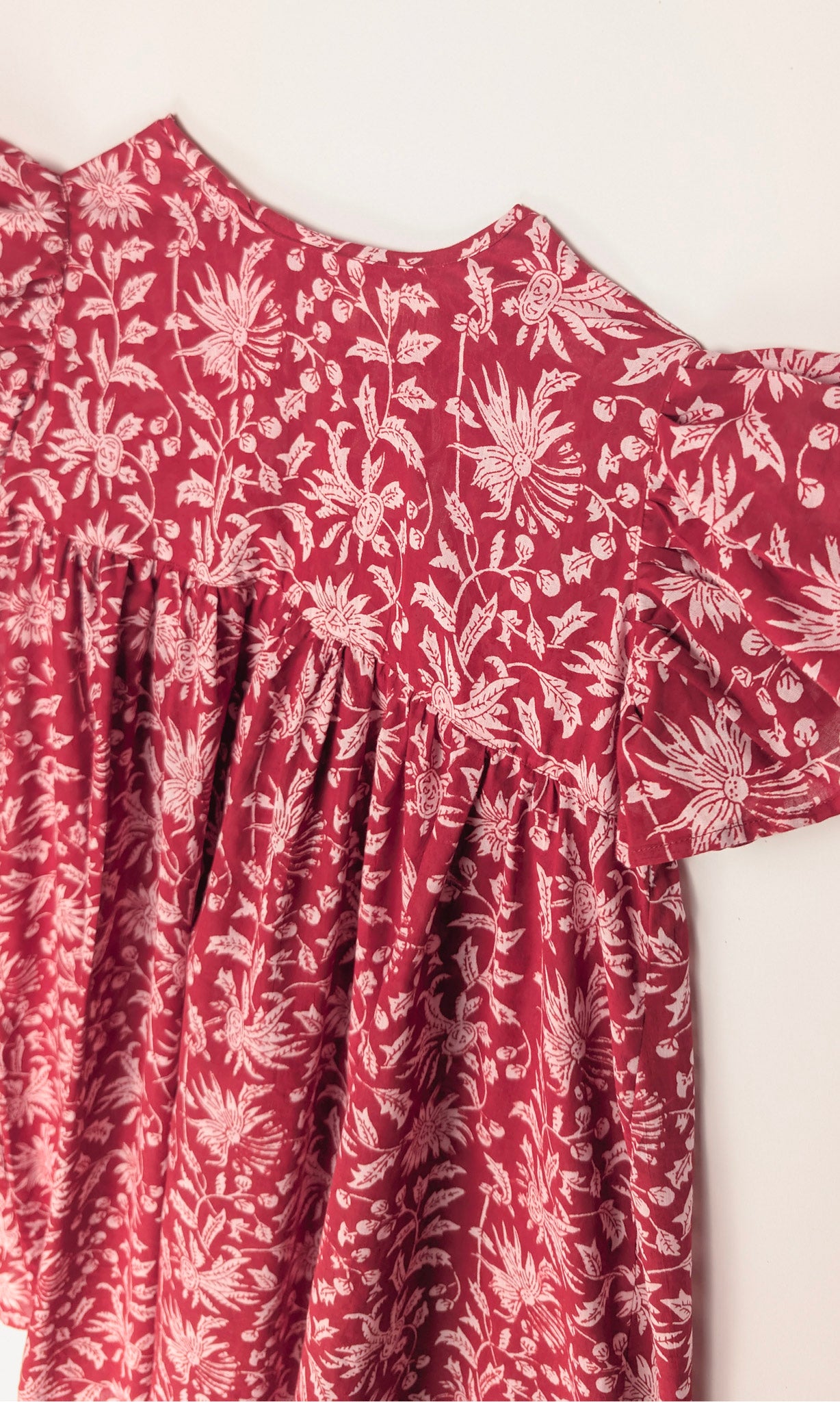 MINI&ME DRESS BILLIE Pomegranate