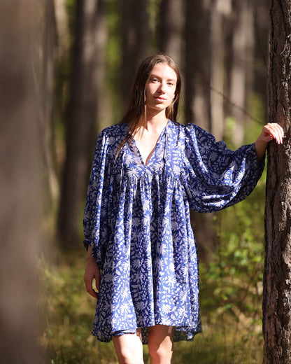 MINI DRESS LALA Indigo Blue