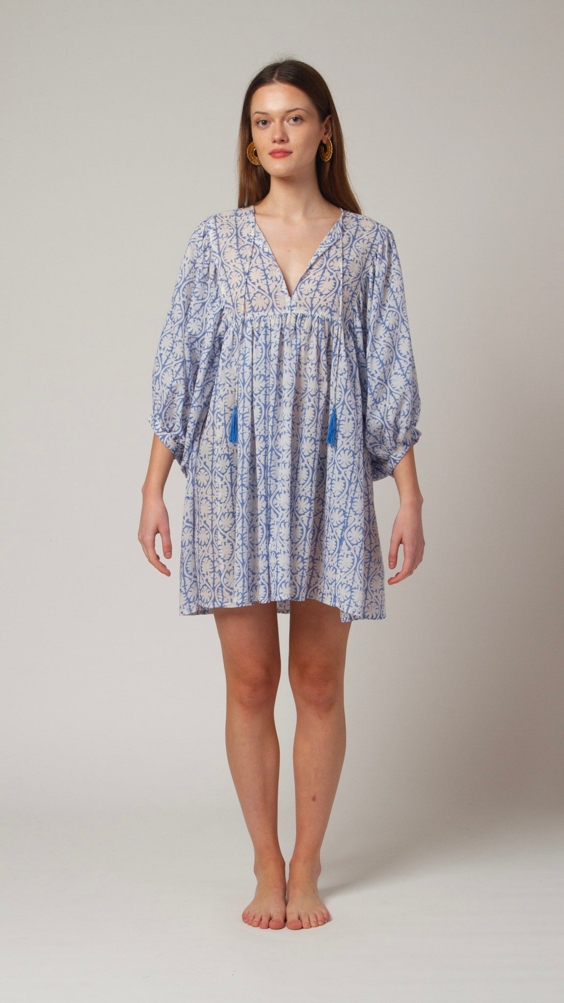 MINI DRESS LALA Greek Blue