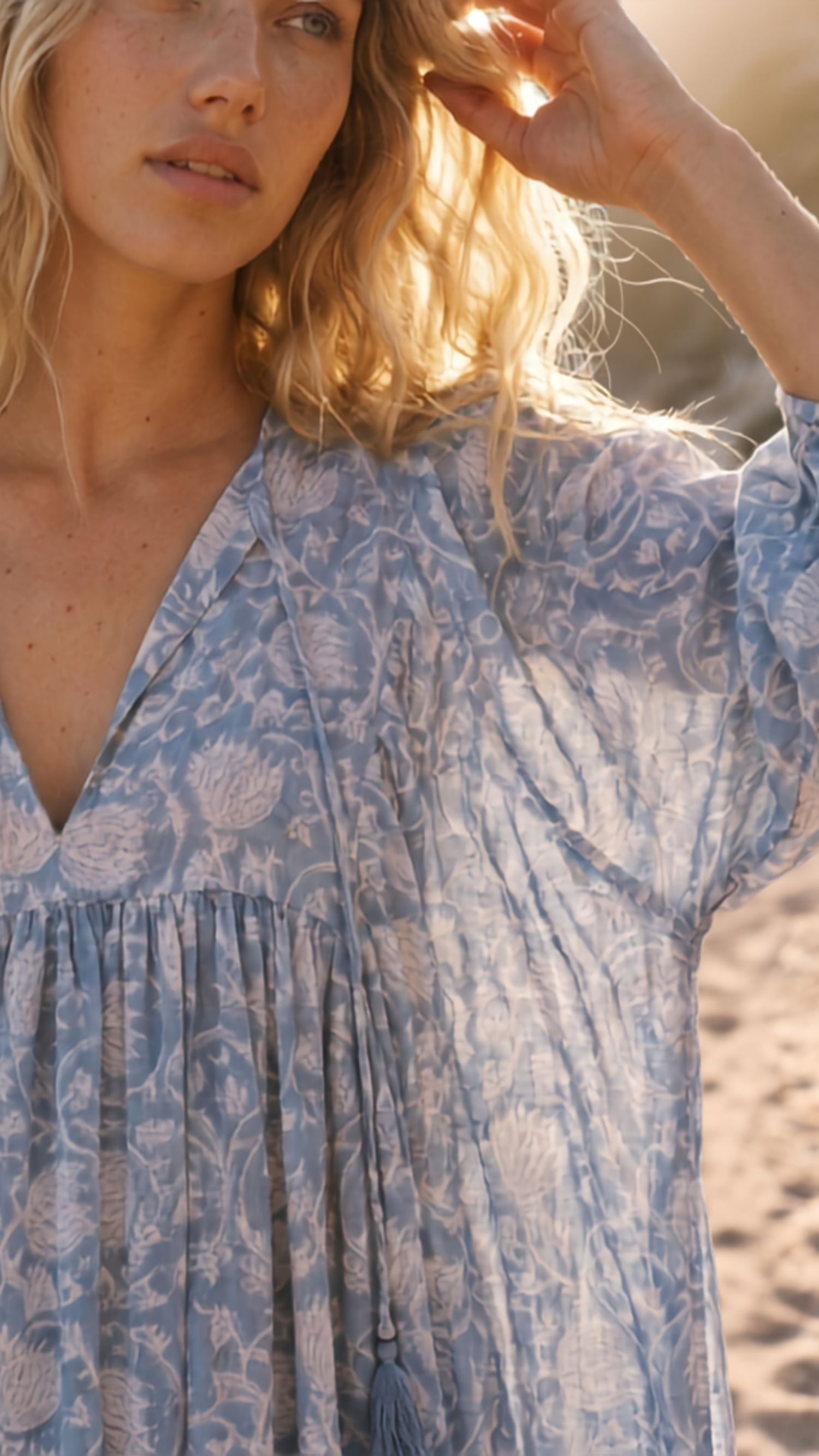 MIDI DRESS AVA Baby Blue