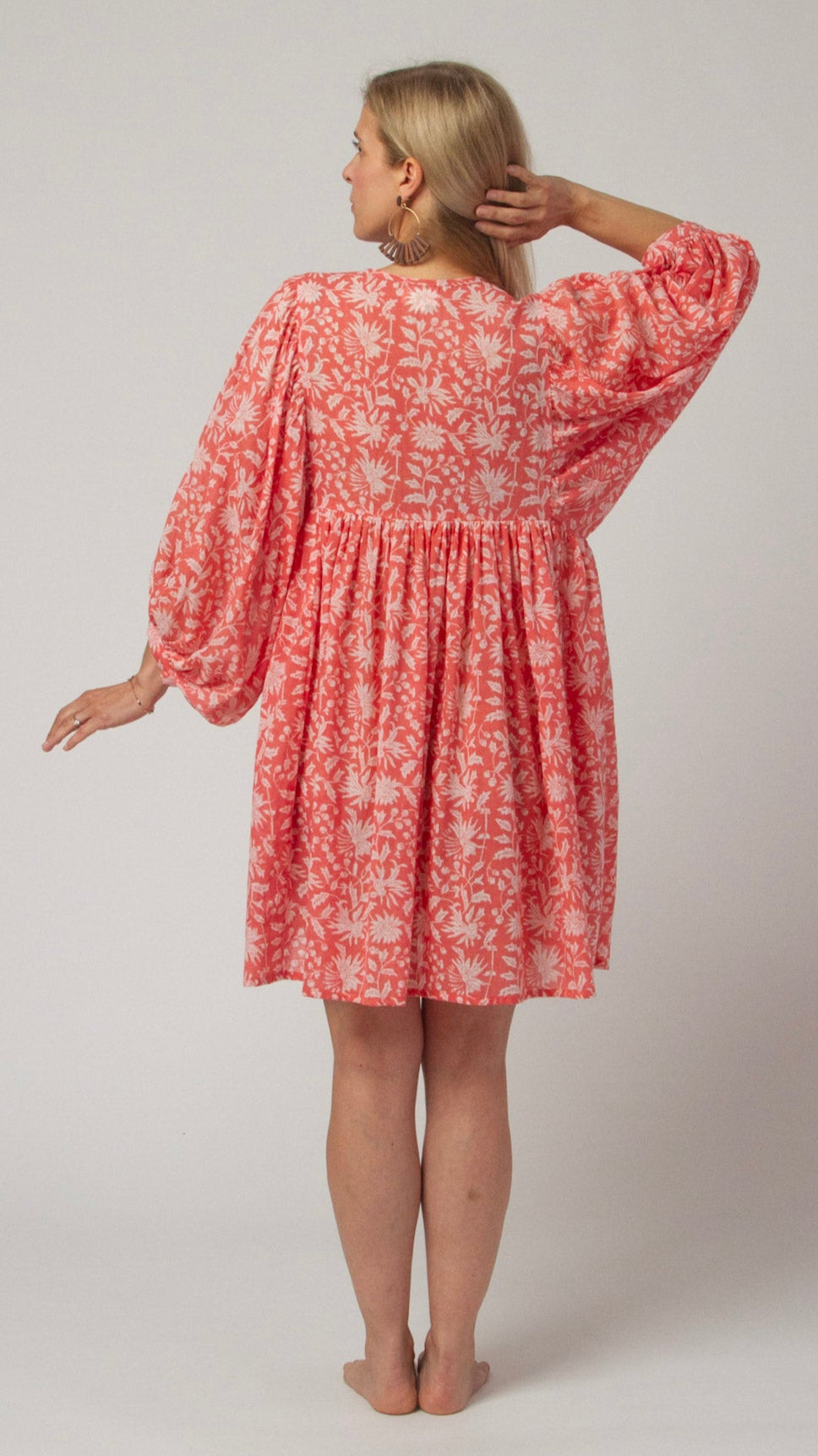 MINI DRESS LALA Coral Pink