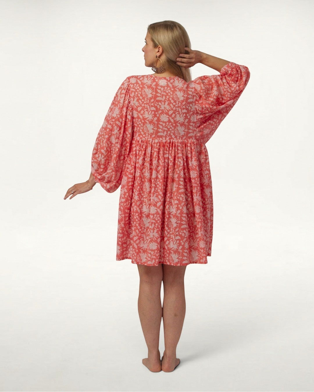 MINI DRESS LALA Coral Pink