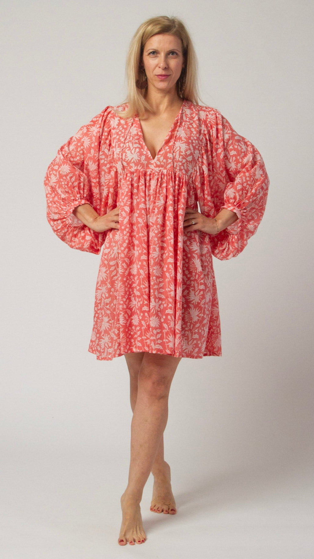 MINI DRESS LALA Coral Pink