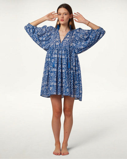 MINI DRESS LALA Azure Blue