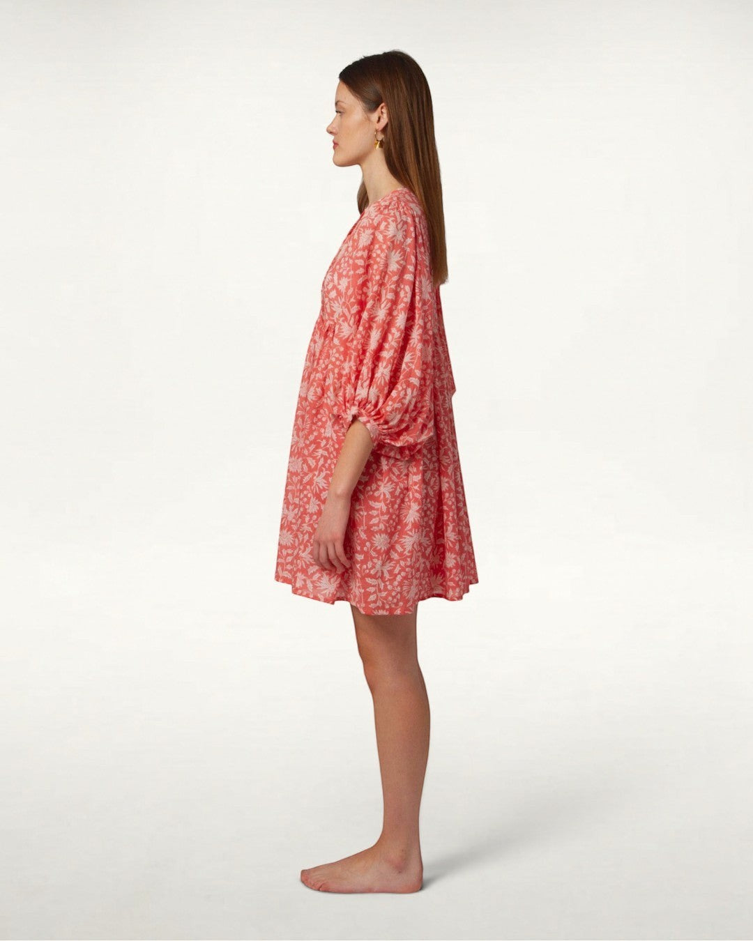 MINI DRESS LALA Coral Pink