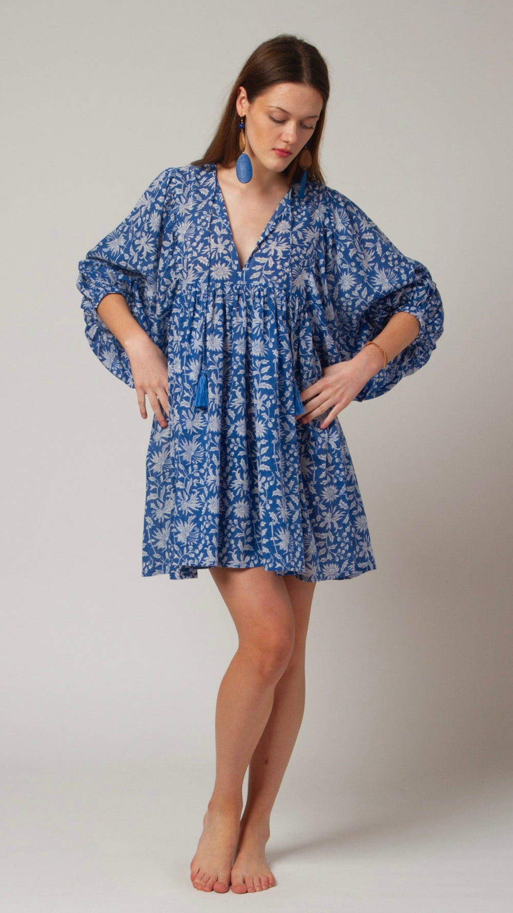 MINI DRESS LALA Azure Blue