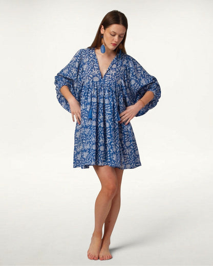 MINI DRESS LALA Azure Blue