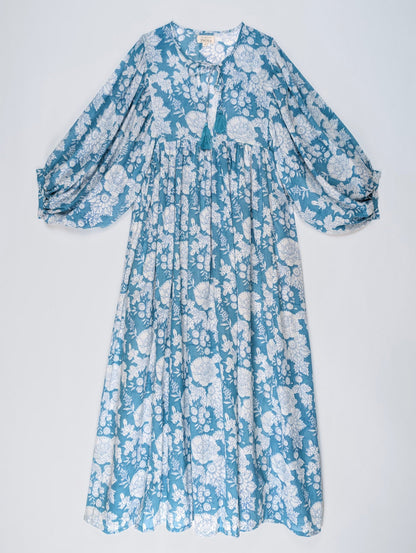 MIDI DRESS AVA Ocean Turquoise