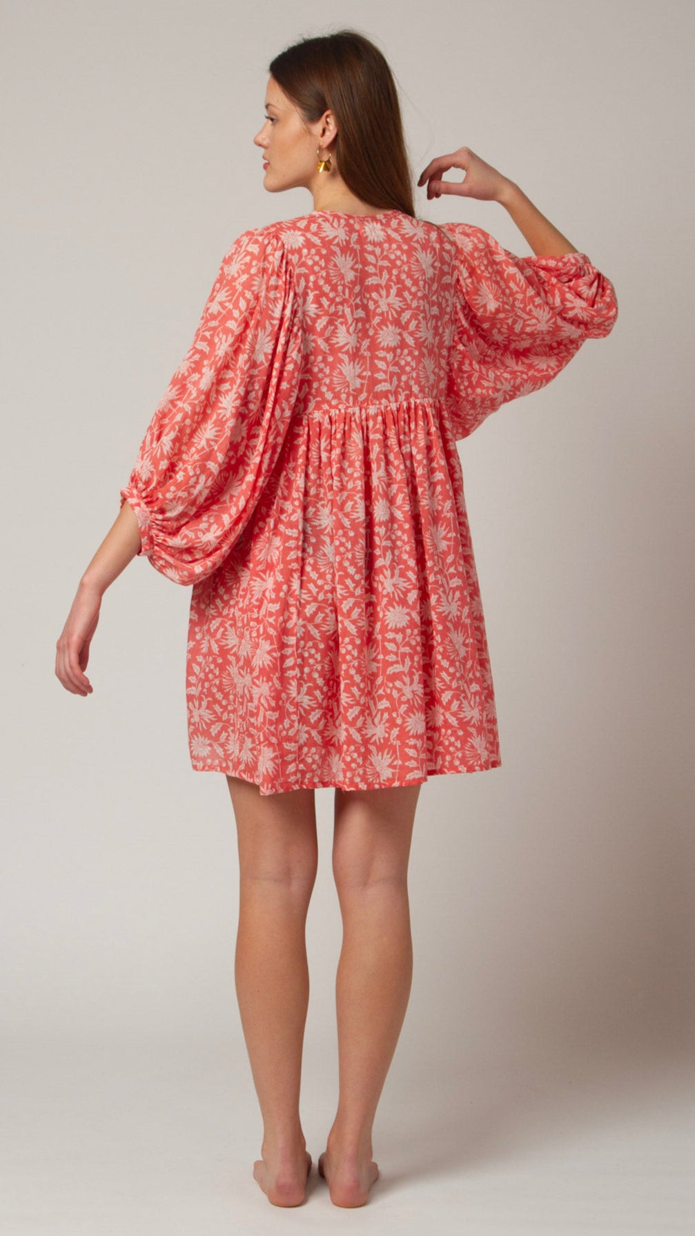 MINI DRESS LALA Coral Pink