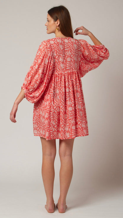 MINI DRESS LALA Coral Pink