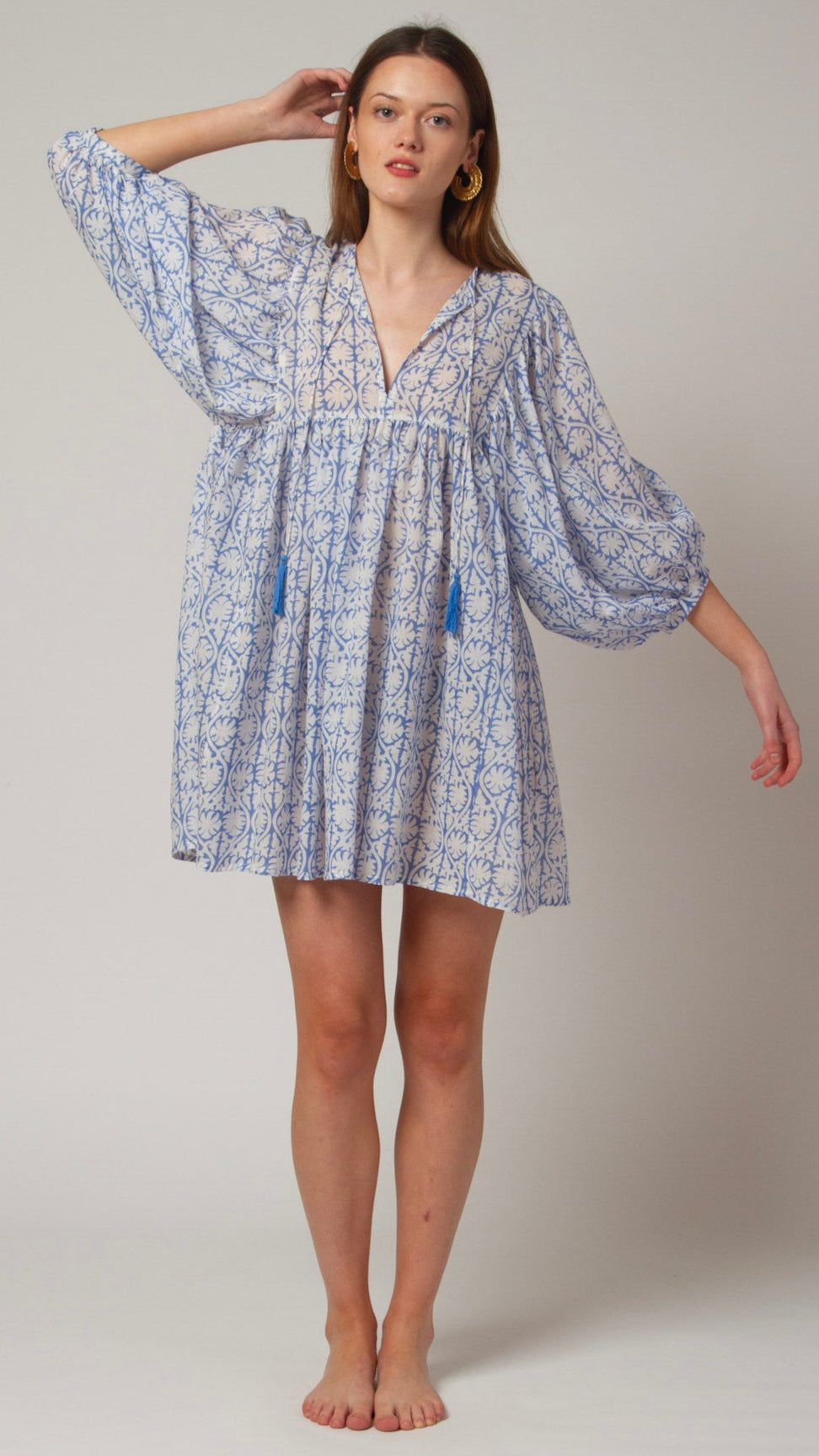 MINI DRESS LALA Greek Blue
