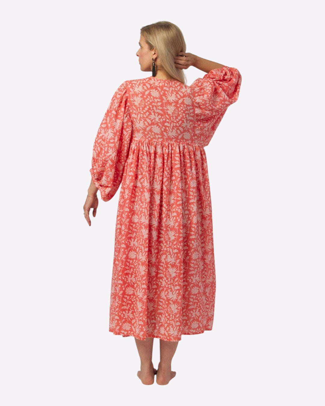 MIDI DRESS AVA Coral Pink