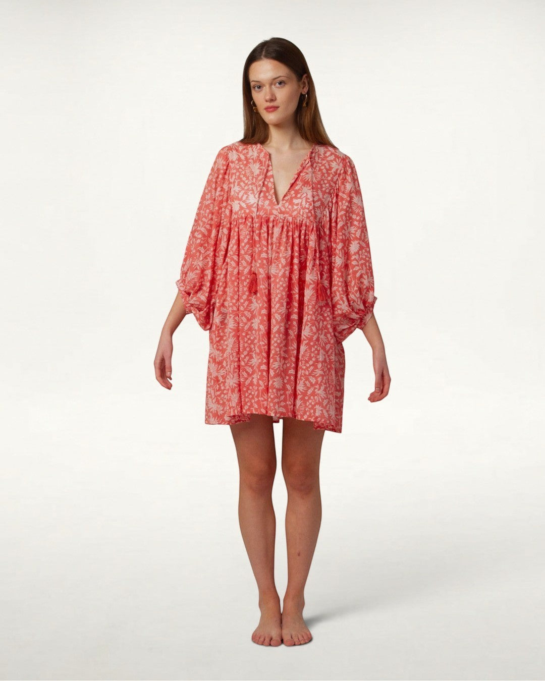 MINI DRESS LALA Coral Pink