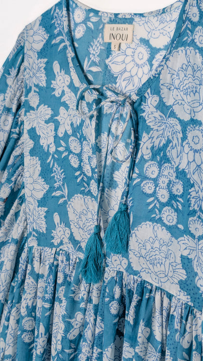 MIDI DRESS AVA Ocean Turquoise
