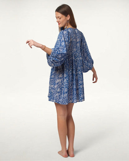 MINI DRESS LALA Azure Blue