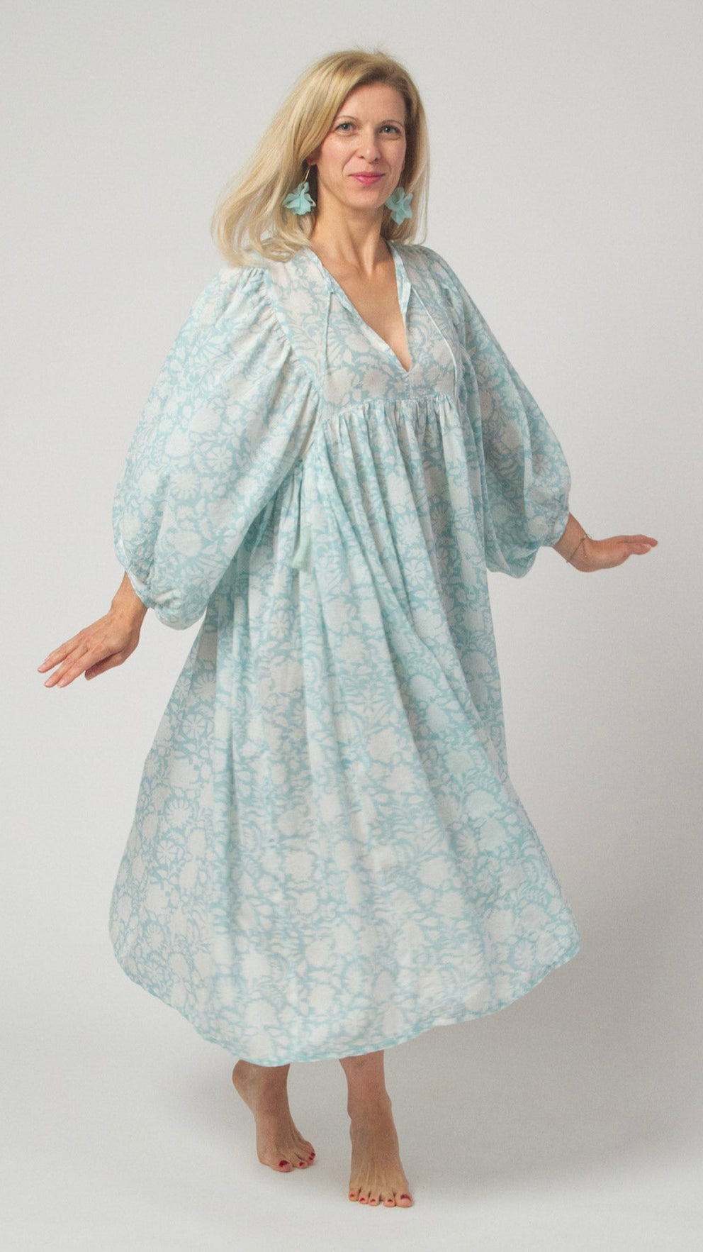 MIDI-KLEID Mintgrün