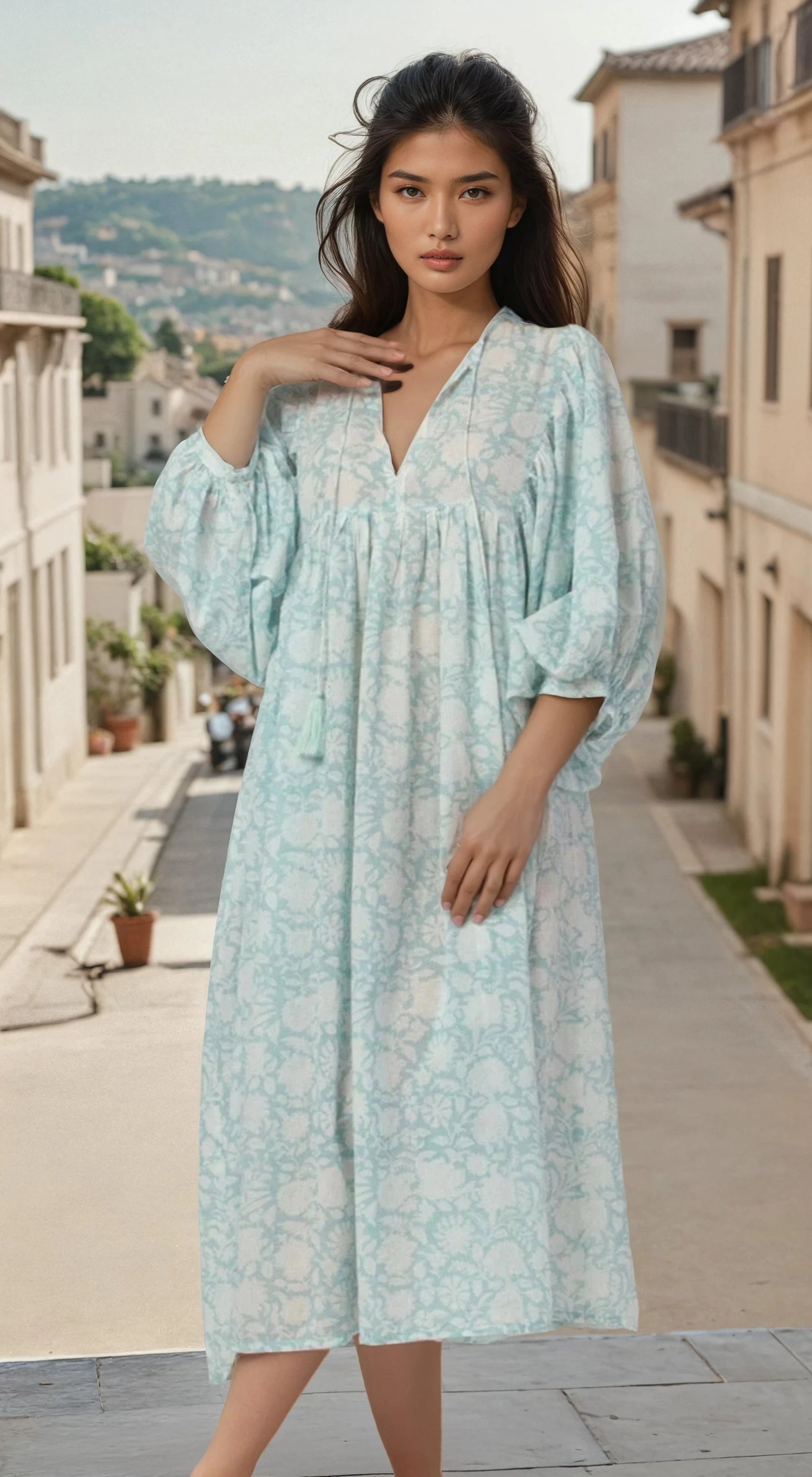 MIDI DRESS Mint Green